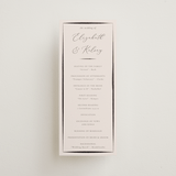 "Bow" - Wedding Programs in Tuxedo by Corinne Malesic - Front