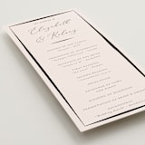 "Bow" - Wedding Programs in Tuxedo by Corinne Malesic - Detail