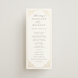 "Intertwined" - Wedding Programs in Pearl by Janean Hinger - Front