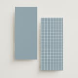 "Elegant bevel" - Wedding Programs in Dusty Blue by Stacey Meacham - Back of Card Options