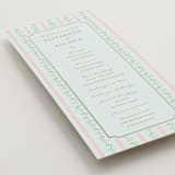 "Castle" - Wedding Programs in Hummingbird by Claudia Orengo - Detail