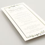 "Flowering Vine" - Wedding Programs in Bluebell by Everett Paper Goods - Detail