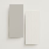 "Left Align" - Wedding Programs in Silk by Kelly Schmidt - Back of Card Options