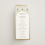 "Vintage Palms" - Wedding Programs in Sand by Maria Alou - Front