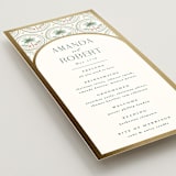 "Vintage Palms" - Wedding Programs in Sand by Maria Alou - Detail