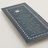 "Sadie" - Wedding Programs in Periwinkle by Erin German - Detail