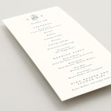 "Climbing Florals" - Wedding Programs in Sapphire by Olivia Raufman - Detail