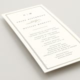 "Timeless" - Wedding Programs in Linen by Erica Krystek - Detail