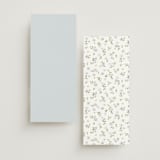 "Portico" - Wedding Programs in Blue Bell by Everett Paper Goods - Back of Card Options