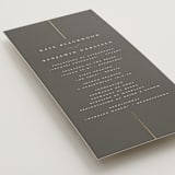 "Formal lines" - Wedding Programs in Iron by Erica Krystek - Detail