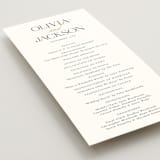 "Fineline" - Wedding Programs in Spun Sugar by Jessica Williams - Detail