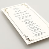 "Lake Como" - Wedding Programs in Diamond by Kate Ahn - Detail