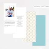"Sea Crest" - Wedding Programs in Turquoise by Kaydi Bishop - Back of Card Options