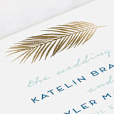 "Sea Crest" - Wedding Programs in Turquoise by Kaydi Bishop - Detail