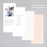 "Solaris" - Wedding Programs in Blush by Kristie Kern - Back of Card Options