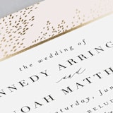 "Solaris" - Wedding Programs in Blush by Kristie Kern - Detail