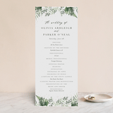 "Framed in Ferns" - Wedding Programs in Petal by Kristie Kern - Front
