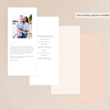 "Framed in Ferns" - Wedding Programs in Petal by Kristie Kern - Back of Card Options
