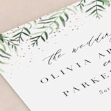 "Framed in Ferns" - Wedding Programs in Petal by Kristie Kern - Detail