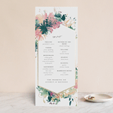 "Pretty Wildflowers" - Wedding Programs in Garden by Lori Wemple - Front