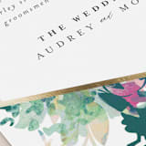 "Pretty Wildflowers" - Wedding Programs in Garden by Lori Wemple - Detail