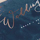 "Cosmos" - Wedding Programs in Midnight by Hooray Creative - Detail