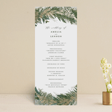 "Fresh Vines" - Wedding Programs in Fern by Susan Moyal - Front