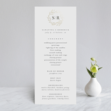 "Chic Wreath" - Wedding Programs in Classic by Kelly Schmidt - Front