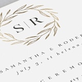 "Chic Wreath" - Wedding Programs in Classic by Kelly Schmidt - Detail