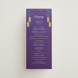 "Whole New World from Disney's Aladdin" - Wedding Programs in Aubergine by Creo Study - Front