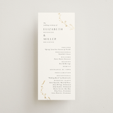 "Vine Wrap" - Wedding Programs in Cotton by Amy Kross - Front
