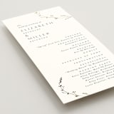 "Vine Wrap" - Wedding Programs in Cotton by Amy Kross - Detail