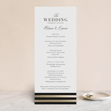 "Deluxe" - Wedding Programs in Tuxedo by Jennifer Postorino - Front