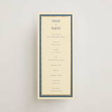 "Woven" - Wedding Programs in Navy by Baumbirdy - Front