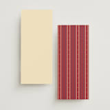 "Woven" - Wedding Programs in Navy by Baumbirdy - Back of Card Options