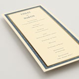 "Woven" - Wedding Programs in Navy by Baumbirdy - Detail