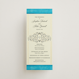 "Josephine" - Wedding Programs in Marine by Jackie Crawford - Front