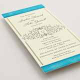 "Josephine" - Wedding Programs in Marine by Jackie Crawford - Detail