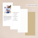 "A Sparkly Love" - Wedding Programs in Gold by Erin Deegan - Back of Card Options
