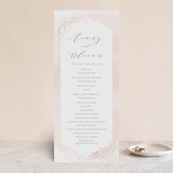 "Sparkling Champagne" - Wedding Programs in Blush by Kristie Kern - Front