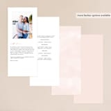 "Sparkling Champagne" - Wedding Programs in Blush by Kristie Kern - Back of Card Options