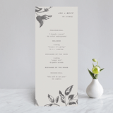 "Halcyon" - Wedding Programs in Tuxedo by Leah Bisch - Front