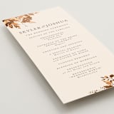 "Wedding in Aspen" - Wedding Programs in Rust by Chris Griffith - Detail