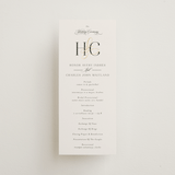 "HONOR" - Wedding Programs in Ivory by Melanie Kosuge - Front