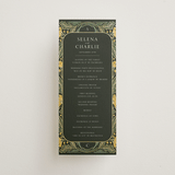 "Embellished" - Wedding Programs in Buttercup by Jen Owens - Front