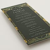 "Embellished" - Wedding Programs in Buttercup by Jen Owens - Detail