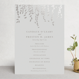 "Cascade" - Wedding Programs in Mist by Lori Wemple - Front