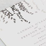 "Cascade" - Wedding Programs in Mist by Lori Wemple - Detail