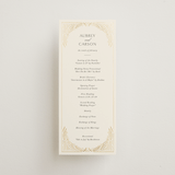 "Royalty" - Wedding Programs in Cream by Jen Owens - Front