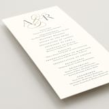 "Initialed" - Wedding Programs in Chantilly by Jessica Williams - Detail